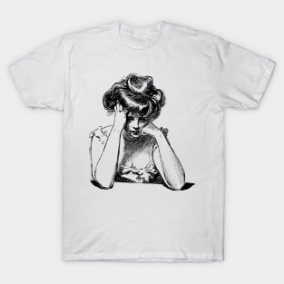 Sad Victorian Woman T-Shirt